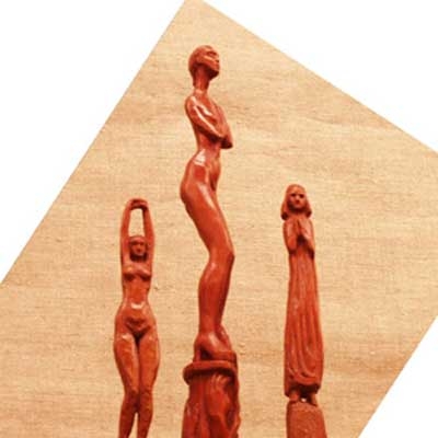 Сульптурные миниатюры из дерева