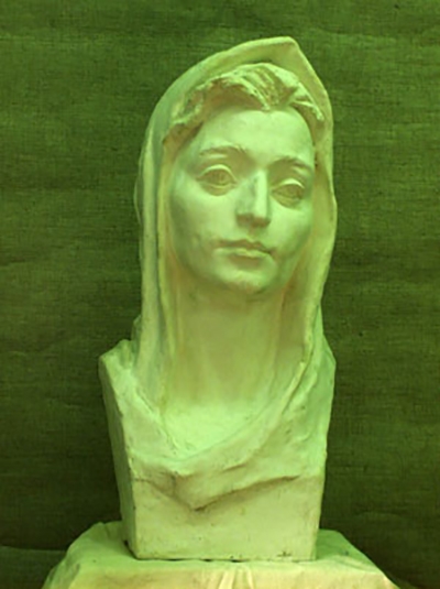 Эскиз головы  девы Марии