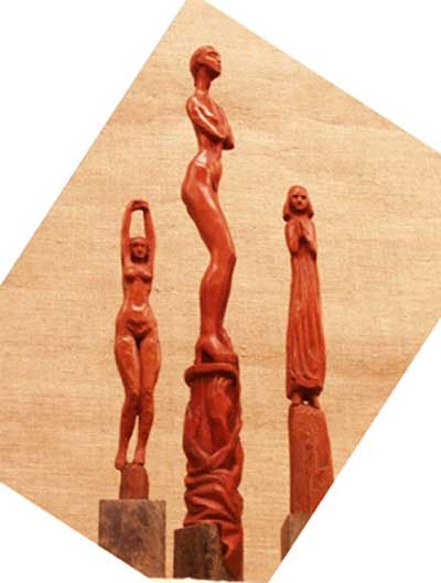 Сульптурные миниатюры из дерева